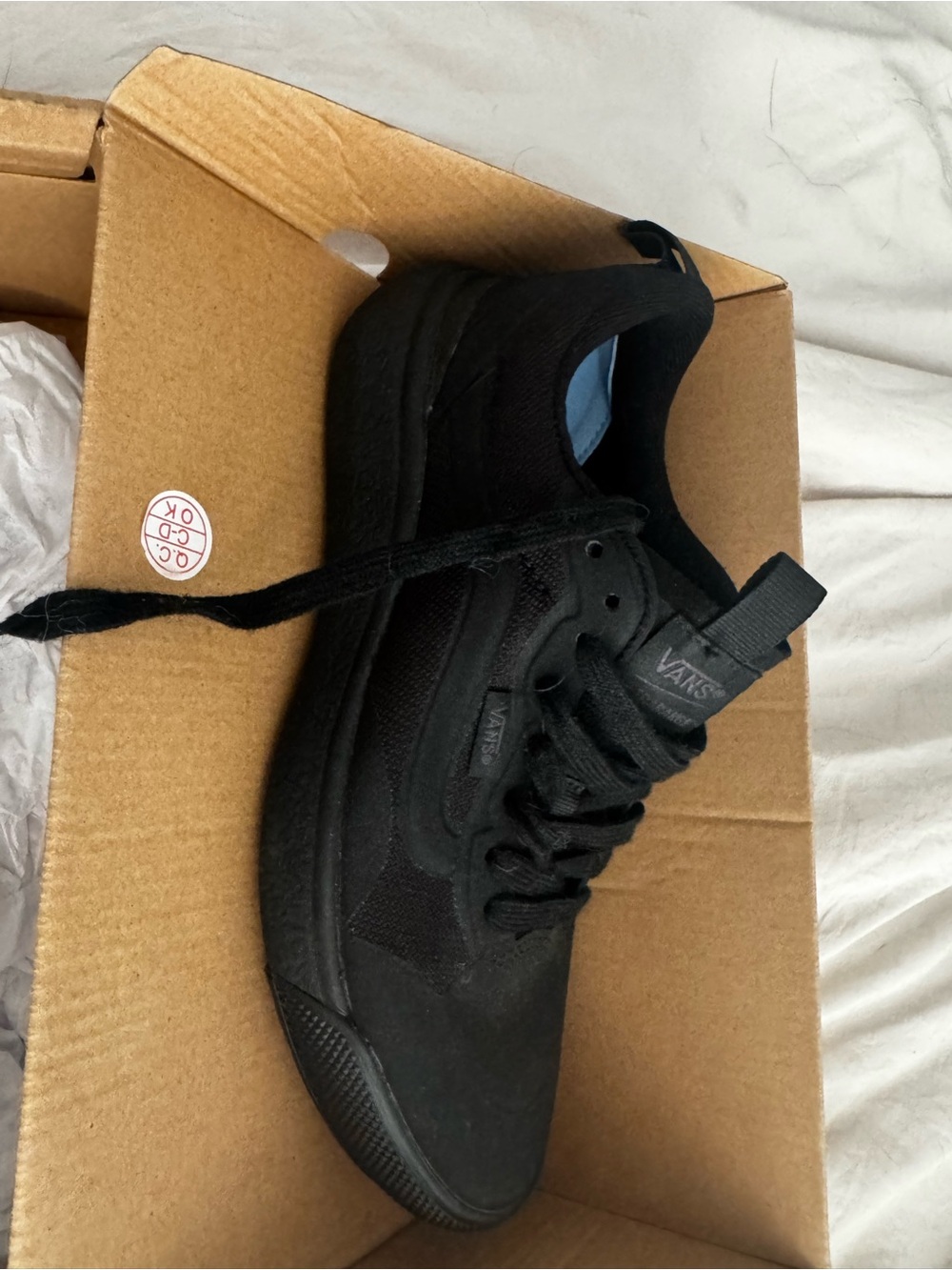 Vans Black Low-Top Canvas & Suede Skate Sneaker